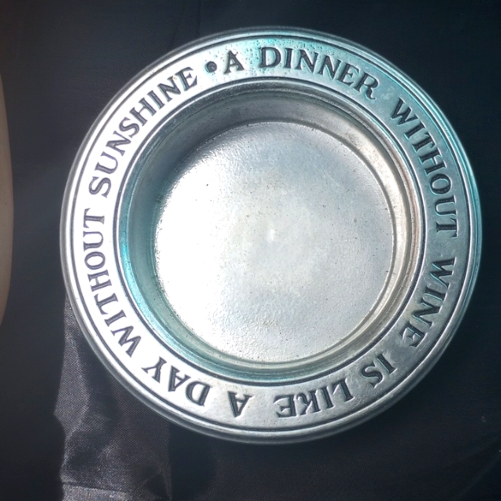 Wilton pewter wine coaster